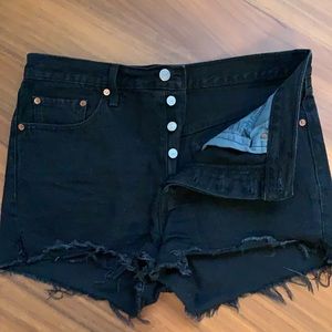 Levi’s 501 high-waisted shorts